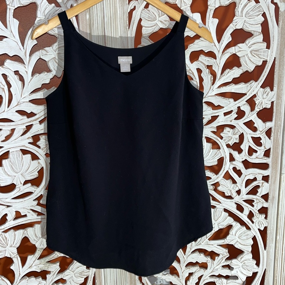 Chico’s black dressy tanktop